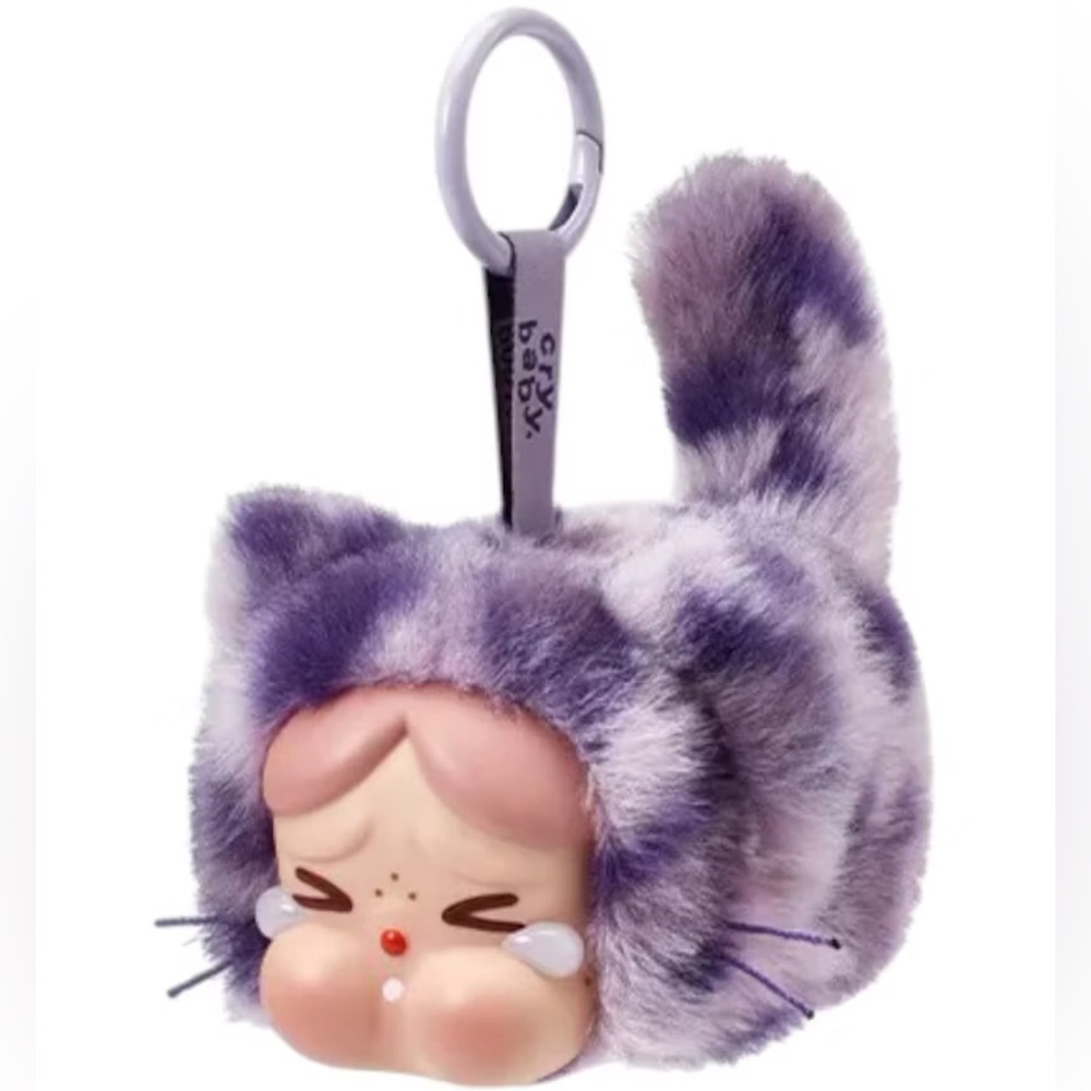 Pop Mart Crybaby Wild But Cutie Neon Cutie Vinyl Plush Pendant Purple